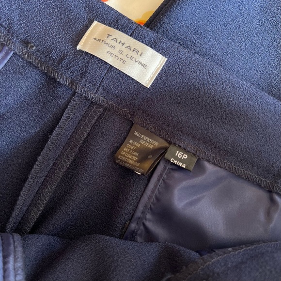 TAHARI ARTHUR S. LEVINE PETITE Wide Leg Dress Pants - Picture 7 of 11